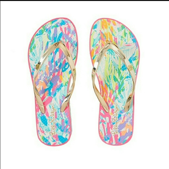 lilly pulitzer flip flops